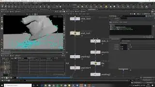 Houdini 18 rain splashes and streams