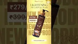 #Sale #Offer #Discount✨💛 Glow Like Gold with Pure Fable 24k Lightening Face Wash! 💛