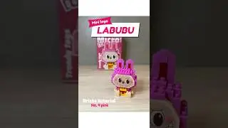 LABUBU bricks tutorial no. 4 pink #toys #labubu #lego
