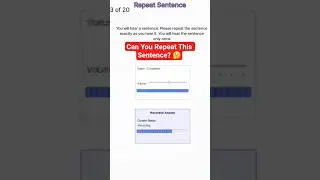 PTE Repeat Sentence | Real Exam @Ptetestprep #ptetestprep