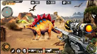 3D wild dinosaur Hunting 🦕 High'graphics Android gameplay walkthrough part 1🔥