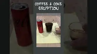 Coffee and Coke Eruption  #coffeebuzz #coke #caffeine #espresso #espressoshot  #coffeefix