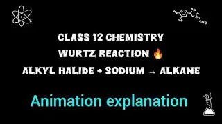 Wurtz Reaction Explained with Animation | Class 12 Chemistry 
