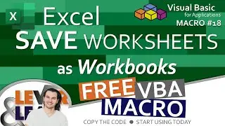 Excel Save Worksheets as Workbooks | VBA Macro #18