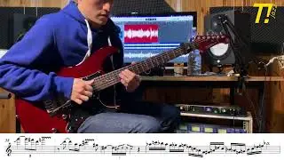 Matteo Mancuso on Giant Steps Guitar Solo Transcription