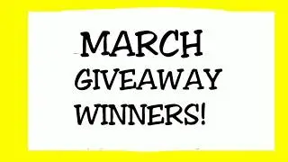 March Giveaway Winners | April Giveaway Announcement | Leotales