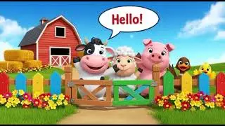 Peek-A-Boo Farm 🐮🐷 | Fun Farm Animals Song for Kids | Nursery Rhymes & Baby Songs