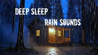 Relaxing Rain Sounds for Stress Relief &ndash; Dark Forest Cabin at Night (3 Hour ASMR)