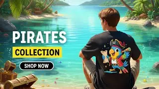 BYCADS Deep Sea Pirate Tees🌊 | Oversized Designs Made for Bold Creators🔥