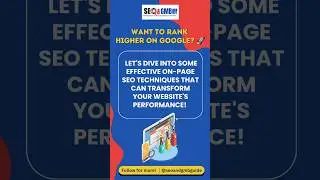 Boost Your Website&rsquo;s Ranking with On-Page SEO Techniques! 🎯✨
