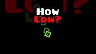 Насколько низко можно упасть в Geometry Dash? #geometrydash #gd #gaming