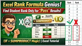 Excel Rank Formula Genius: Find Student Rank Only for 