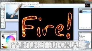 Урок Paint.NET № 74 &mdash; Огненный текст