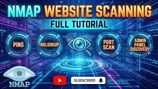 Nmap Website Scanning Full Tutorial | Ping, Nslookup, Port Scan & Admin Panel Discovery