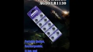AOR Power (TM) AG10 Alkaline Button Cell Battery