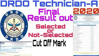 DRDO Technician-A Result || DRDO Result 2020 || DRDO Result || Seleted or Not -Selected