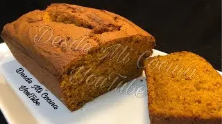 PANQUE DE CALABAZA -Super facil y delicioso- || DESDE MI COCINA by Lizzy