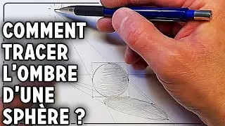 COMMENT TRACER L'OMBRE D'UNE SPHÈRE EN PERSPECTIVE ? (Art Classe Peindre avec Lo)
