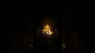 Fire simulation created using blender #Shorts | Inspired by blenderguru