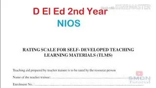 Rating Scale for WBA 512 l Workshop Based Activity for NIOS DElEd l SMDN Tutorial