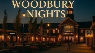 &ldquo;Woodbury Nights ✨ Luxury Outlet Vibes | Market Hall NY Cinematic Walk&rdquo;