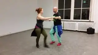 Flow Zouk class demo theme mirroring your basics, 9feb16, Niki & Remy