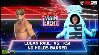 WWE 2K25 PC Gameplay: Logan Paul vs KSI | No Holds Barred