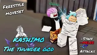 Kashimo | The thunder god moveset | [JJS SKILL BUILDER]