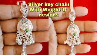 Silver keychain designs with weight and price 2025