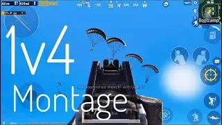 1v4 SANHOK KILL MONTAGE | PUBG MOBİLE