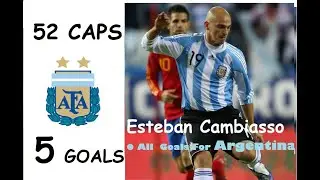 Esteban Cambiasso ● All  Goals For Argentina - Los  Goles por Argentina