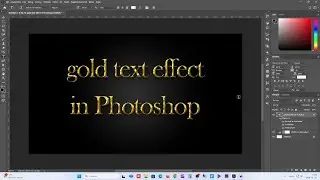 Gold Text Effect in Photoshop - Fast & Easy
