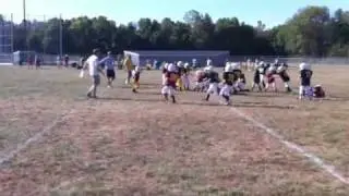 Kealoha knocking over the pile