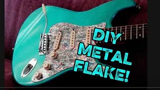 CUSTOM GUITAR PAINT . METAL FLAKE. Easy How To. #guitar #diy