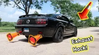Ricer Exhaust Hack! *TRAFFIC CONES*