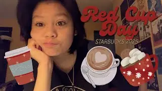 red cup day 2025! (get ready with me, vlog, review)