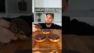 Low-Calorie Boston Cream Doughnuts 🍩