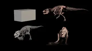 Sculpting the Most Iconic of Dinosaurs: Tyrannosaurus Rex Skeleton! ZBrush timelapse