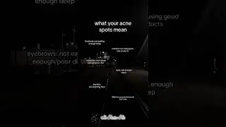 what your acne spots mean Follow for more#psychology #boyfriend #girlfriend