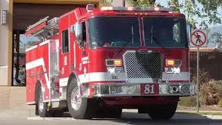 SBCoFD *NEW* Medic Engine 81 Responding