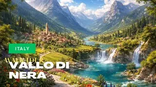 🇮🇹 Vallo di Nera, Umbria, Italy| Fairytale Medieval Village Walking Tour in 4K 