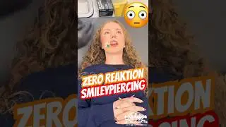 Kundin l&auml;&szlig;t sich heute ein Smileypiercing stechen 😍 und zeigt null Reaktion Gepierct im Royal Skin