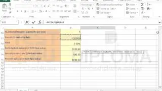 Use the INTRATE function to calculate the interest rate for a fully invested security (Excel 2013)