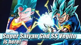 OMG Pulled Super Saiyan God SS Vegito from the single pull (Dragon Ball Legends)