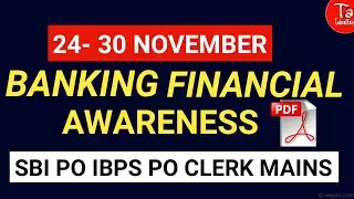 banking awareness november 2021|sbi po mains 2021|ibpo po mains 2021
