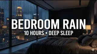 Bedroom Rain Sounds 🌧️ 10 Hours of Deep Sleep, Relaxation & Calm Night