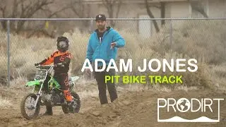 Building a BACKYARD PIT BIKE TRACK for freestyle legend Adam Jones!
