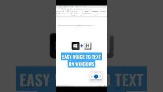 Easy voice to text on Windows. #tech #hack #hacks #windows #easy