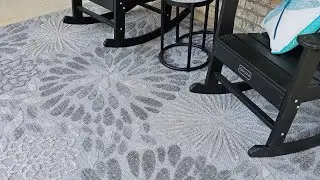 The BEST Outdoor Rug for your Concrete Patio!
