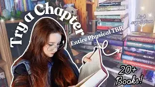 🪷 Try a Chapter Challenge || Reading my entire TBR shelf